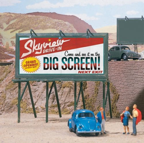 Cruisin′ Roadside Billboards -- Kit pkg(3), HO, Walthers SceneMaster 4251
