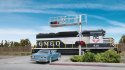 Modern Cantilever Grade Crossing Signal -- Single-Lane, HO, Walthers SceneMaster 4331