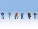 Construction Workers pkg(6) - Set 2, HO, Walthers SceneMaster 6047