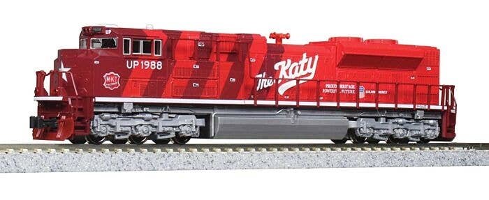 EMD SD70ACe - DCC -- Union Pacific 1988 (Missouri-Kansas-Texas Heritage Scheme, red, silver), N, Kato USA Inc 1768409DCC
