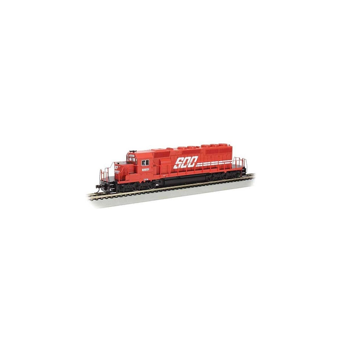 EMD SD40-2 - Standard DC -- Soo Line 6601 (white, red, black), HO, Bachmann Industries 67030