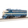 EMD F7A - Standard DC - Stealth -- Texas & Pacific 1526 (Eagle, blue, gray), HO, Broadway Limited Imports 8316