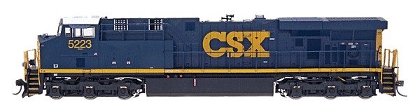 GE ES44DC w/DCC -- CSX (Dark Future, blue, yellow), HO, Intermountain Railway Company 49722