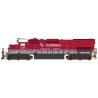 EMD SD40T-2 Tunnel Motor w/DCC -- RJ Corman (red, gray, white), HO, Intermountain Railway Company 49423