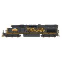 EMD SD40T-2 Tunnel Motor w/DCC -- Union Pacific (ex-DRGW Patch, black, Aspen Gold, Armour Yellow Patch), HO, Intermountain Railw