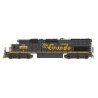 EMD SD40T-2 Tunnel Motor w/DCC -- Union Pacific (ex-DRGW Patch, black, Aspen Gold, Armour Yellow Patch), HO, Intermountain Railw