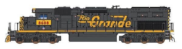 EMD SD40T-2 Tunnel Motor w/DCC -- Union Pacific (ex-DRGW Patch, black, Aspen Gold, Armour Yellow Patch), HO, Intermountain Railw