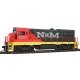 GE U18B w/LokSound & DCC -- Nacionales de Mexico (orange, dark green, silver, Large NdeM), HO, Intermountain Railway Company 494