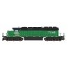 EMD SD40-2 w/DCC -- First Union Rail FURX (ex-BN Cascade Green, black white, Conspicuity Marks), HO, Intermountain Railway Compa