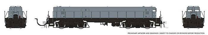 EMD/Huntington SWMT Slug Only - Standard DC -- Painted, Unlettered (gray), HO, Rapido Trains Inc 39035