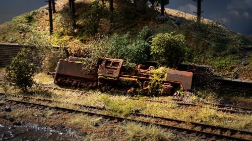 Abandoned Place “Locomotive”, HO, NOCH 60763