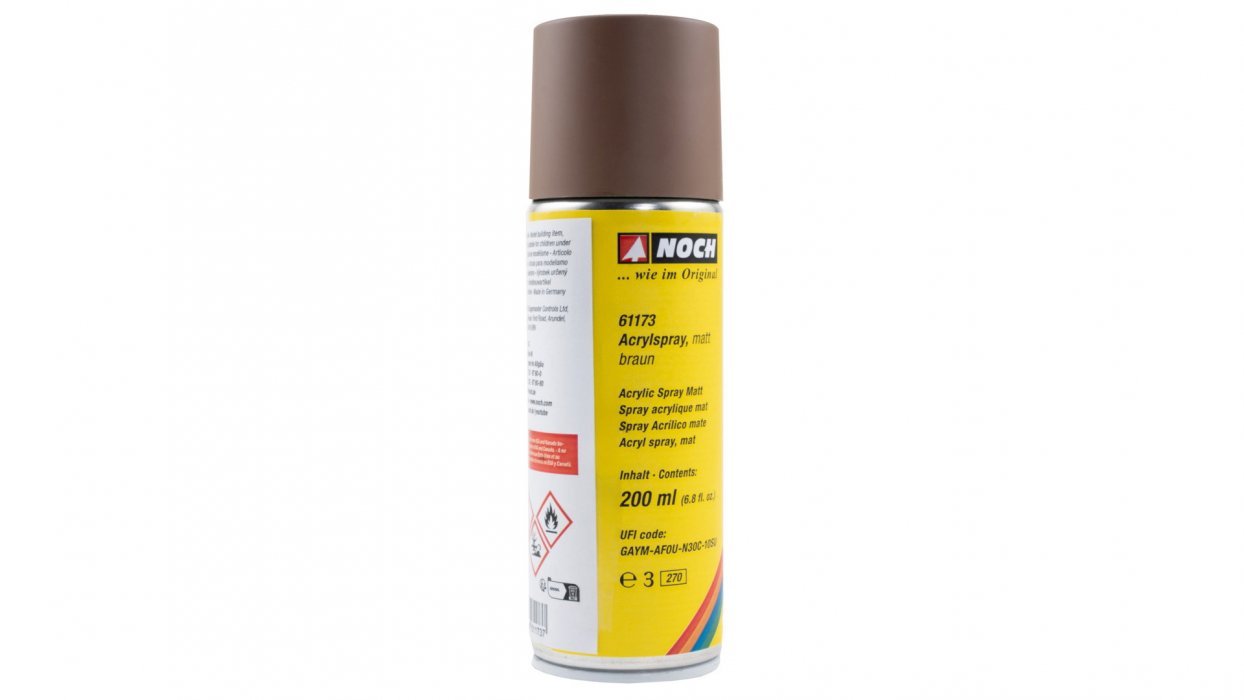 Acrylic Spray, matt, brown, All Scales, NOCH 61173