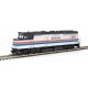 EMD F40PH - ESU Sound and DCC -- Amtrak(R) 250 (Phase II silver, red, white, blue, black), HO, WalthersMainline 19463