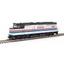 EMD F40PH - ESU Sound and DCC -- Amtrak(R) 250 (Phase II silver, red, white, blue, black), HO, WalthersMainline 19463