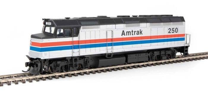 EMD F40PH - ESU Sound and DCC -- Amtrak(R) 250 (Phase II silver, red, white, blue, black), HO, WalthersMainline 19463
