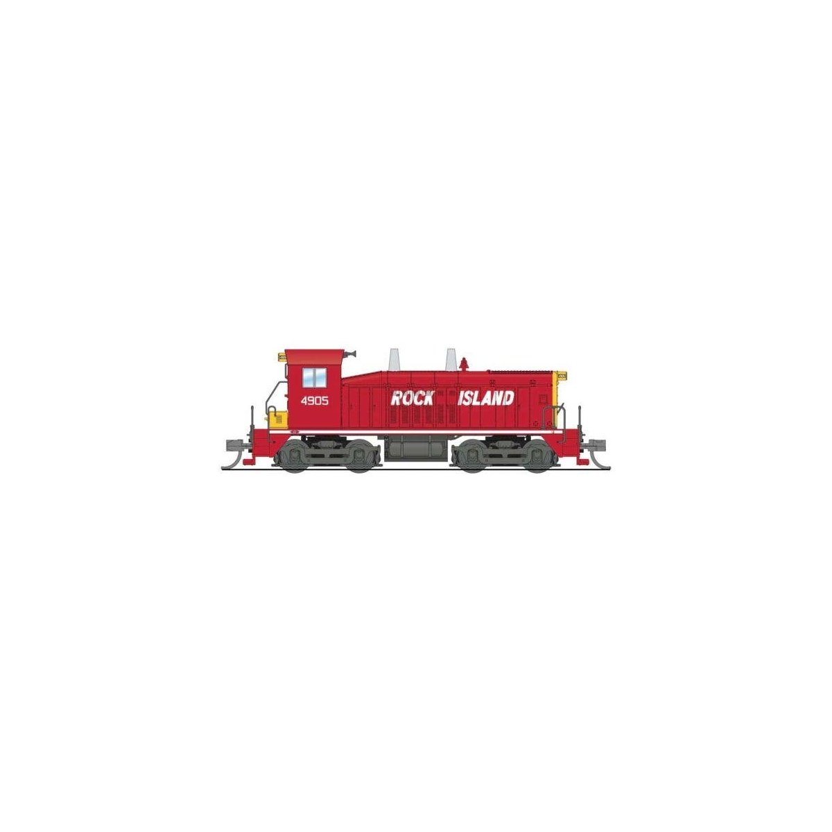 EMD NW2 - Standard DC - Stealth -- Rock Island 4905 (red, yellow, black), N, Broadway Limited Imports 9332