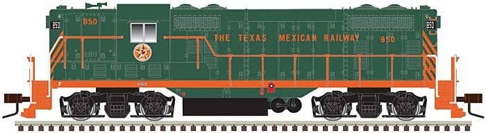 EMD GP7 - Standard DC - Classic(R) Silver -- Texas Mexican Railway 850 (green, orange), HO, Atlas Model Railroad Co. 10003938