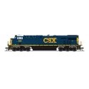 GE ES44AC - Standard DC - Stealth -- CSX 853 (YN3, blue, yellow), N, Broadway Limited Imports 8635