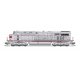 GE ES44AC - Standard DC - Stealth -- Chicago, Burlington & Quincy 6325 (Fantasy Scheme, silver, red, black), N, Broadway Limited