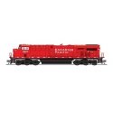 GE ES44AC - Standard DC - Stealth -- Canadian Pacific 9357 (red, black, white, No Logo), N, Broadway Limited Imports 8632