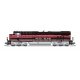 GE ES44AC - Standard DC - Stealth -- Iowa Interstate 513 (Rock Island Heritage, black, red, white), N, Broadway Limited Imports 