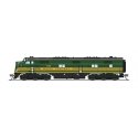 EMD E7A - Standard DC - Stealth Series -- Maine Central 705 (green, Dulux Gold), N, Broadway Limited Imports 8792