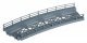 Bridge Base, curved, HO, NOCH 21350