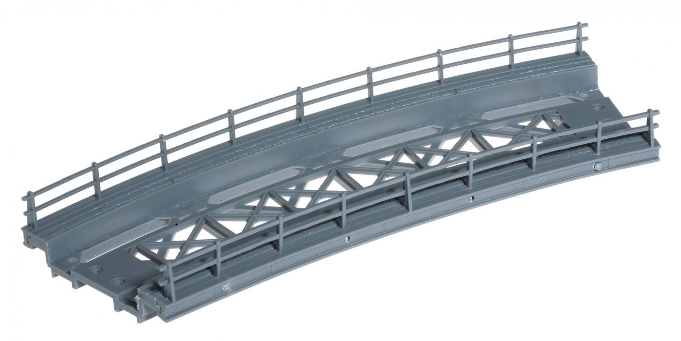 Bridge Base, curved, HO, NOCH 21350