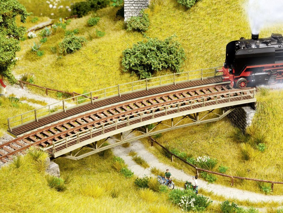 Bridge Deck, curved, HO, NOCH 67026