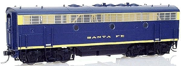 Regal Line Diesel EMD F7B Phase I Smart Dummy, Assembled -- Santa Fe (blue & yellow), HO, Intermountain Railway Company 495172