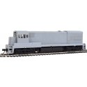 GE U30B Low Nose Phase II No Nose Headlight - Standard DC - Master(R) Silver -- Undecorated, HO, Atlas Model Railroad Co. 100004