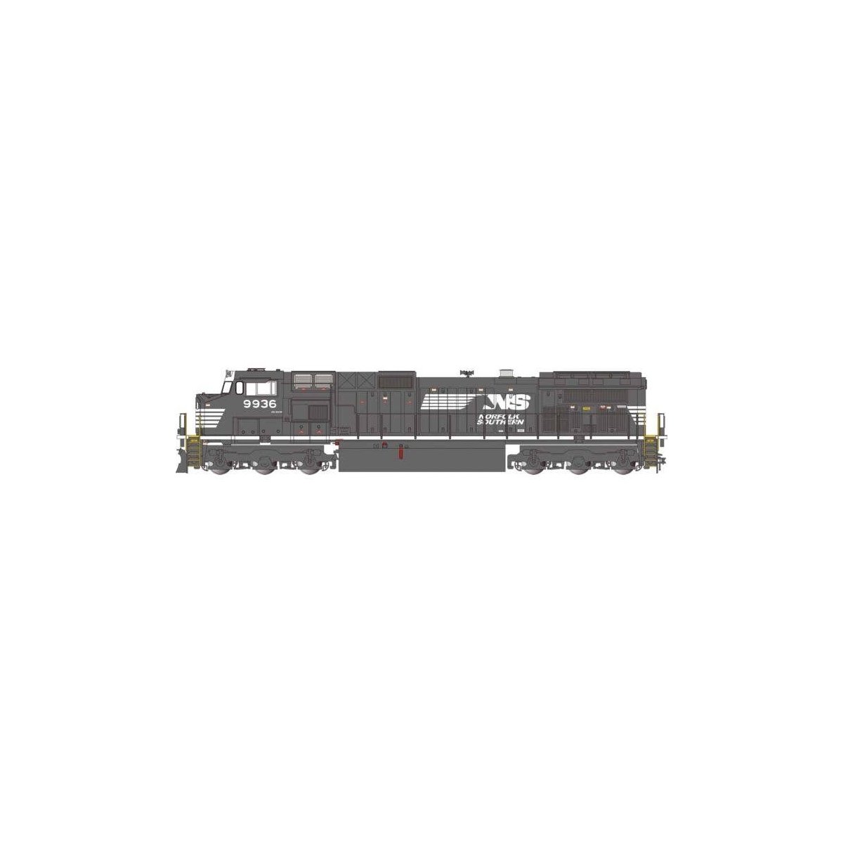 GE Dash 9-44CW - Standard DC -- Norfolk Southern 9936 (black, white, Horse Head Logo), G, Bachmann Industries 90917