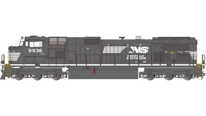 GE Dash 9-44CW - Standard DC -- Norfolk Southern 9936 (black, white, Horse Head Logo), G, Bachmann Industries 90917