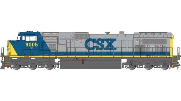 GE Dash 9-44CW - Standard DC -- CSX 9005 (Bright Future, gray, blue, yellow), G, Bachmann Industries 90922