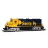 EMD GP40 - Standard DC -- Santa Fe 2964 (Warbonnet, blue, yellow), G, Bachmann Industries 91903