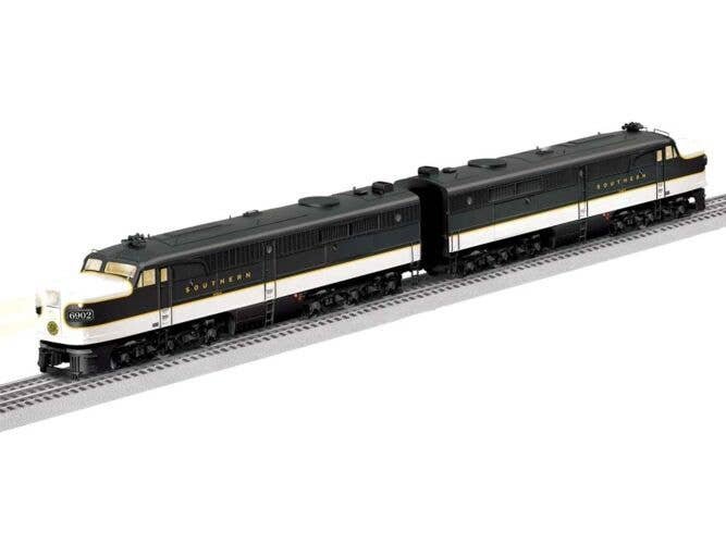 Alco PA A-A Powered/Unpowered Set w/Legacy Sound, Control & Smoke -- Southern Railway 6902, 6903 (black, white), O, Lionel 25333
