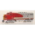 EMD F3A - Standard DC -- Santa Fe (Warbonnet, silver, red), HO, Intermountain Railway Company 49105