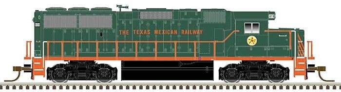 EMD GP60 - Standard DC - Master(TM) Silver -- Texas Mexican 870 (green, orange, no ditch lights), N, Atlas Model Railroad Co. 40