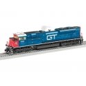 EMD SD70M-2 - 3-Rail w/Legacy Sound, Control & Smoke -- Canadian National 8952 (Grand Trunk Western Heritage, blue, red, white),