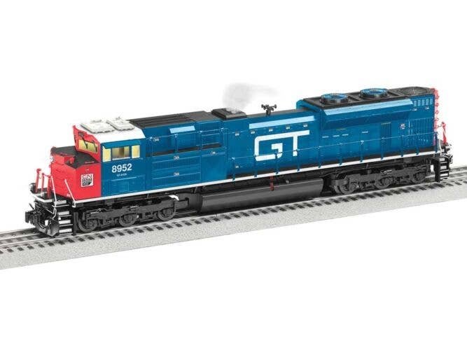 EMD SD70M-2 - 3-Rail w/Legacy Sound, Control & Smoke -- Canadian National 8952 (Grand Trunk Western Heritage, blue, red, white),