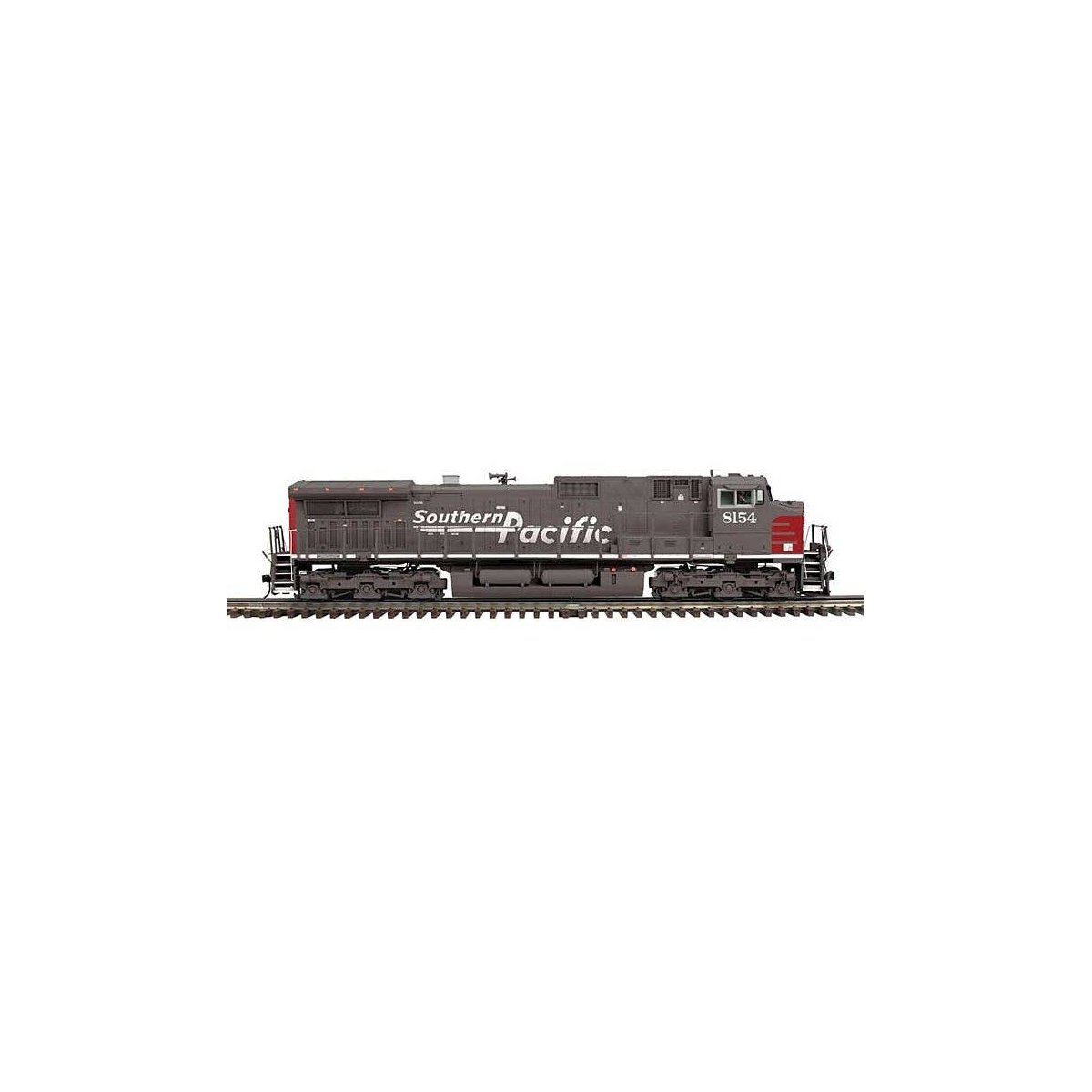 GE C44-9W - 3-Rail - DCS and Proto-Sound 3.0 - Premier -- Southern Pacific 8154 (gray, red, white, Speed Lettering), O, Atlas O 