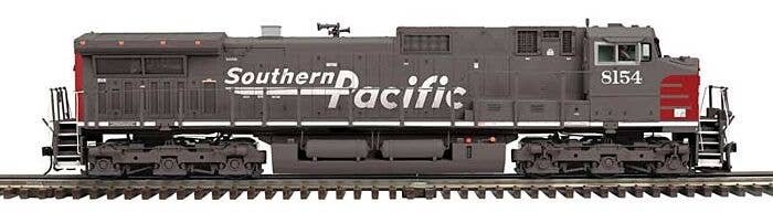 GE C44-9W - 3-Rail - DCS and Proto-Sound 3.0 - Premier -- Southern Pacific 8154 (gray, red, white, Speed Lettering), O, Atlas O 