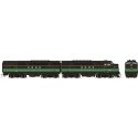 EMD FT A-B Set - Sound and DCC -- Reading 258A, 258B (black, green), HO, Rapido Trains Inc 53532