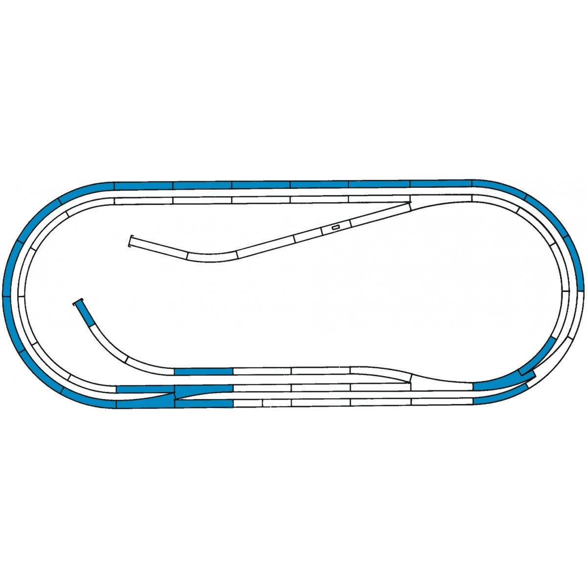 ROCO LINE track set D -- ROCO LINE Gleisset D -- HO - Roco Fleischmann 42012
