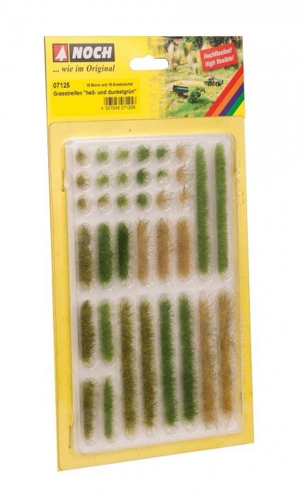Grass Strips “light and dark green”, All Scales, NOCH 07125