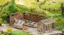 Laser-Cut Decoration Set "In the Garden", HO, NOCH 66805