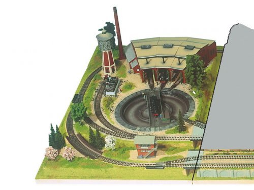 Left Extension Layout “Turntable”, HO, NOCH 81950