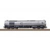 Class 77 EMD JT42CWRM Diesel - Sound and DCC -- Euro Cargo Rail 247 047-4 (Era VI 2018, silver, gray, blue, red), HO, Trix 22996