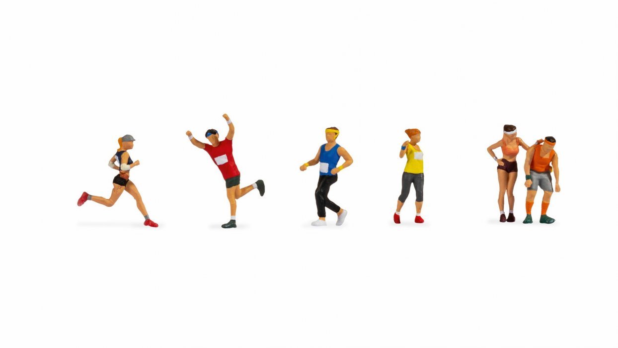 Marathon Runners, HO, NOCH 15890