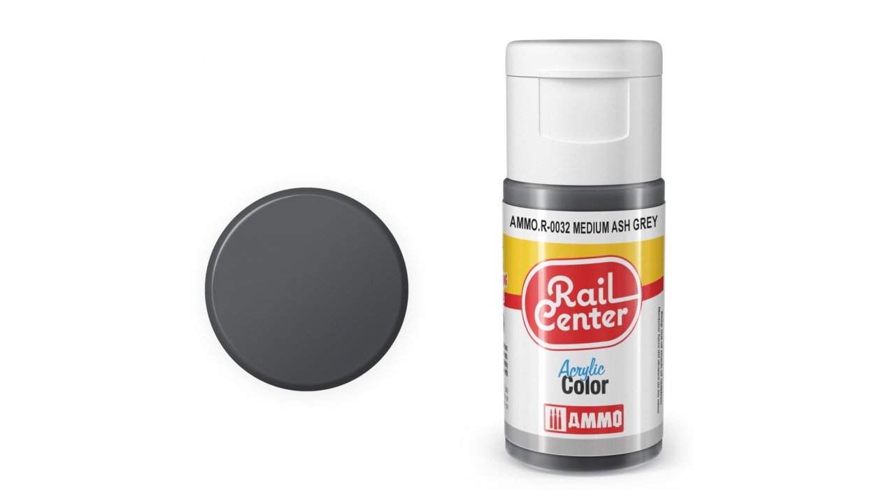 Medium Ash Grey, acrylic paint, All Scales, NOCH 4600032